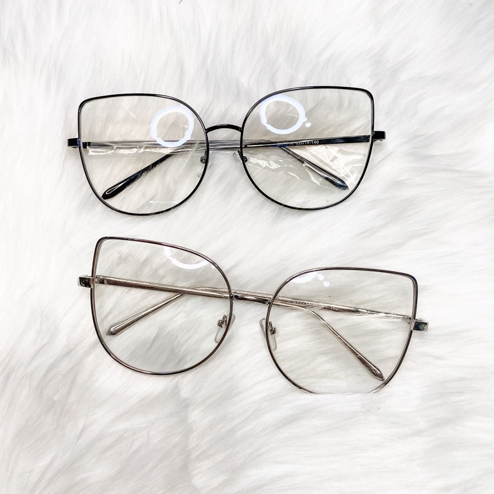 Oversized Women Metal Cat Eye Glasses Frame 🌸
